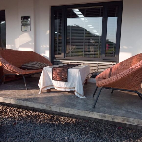 Bed Bath & Beyond Bamboo Table Runner in Black Checkers 13” X 90” - Picture 8 of 15